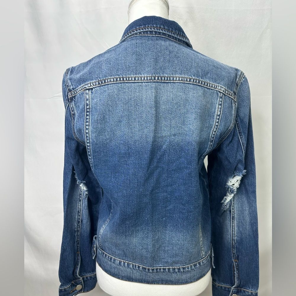 Prosperity Distressed Blue Denim Jacket Size XL - Picture 5 of 10